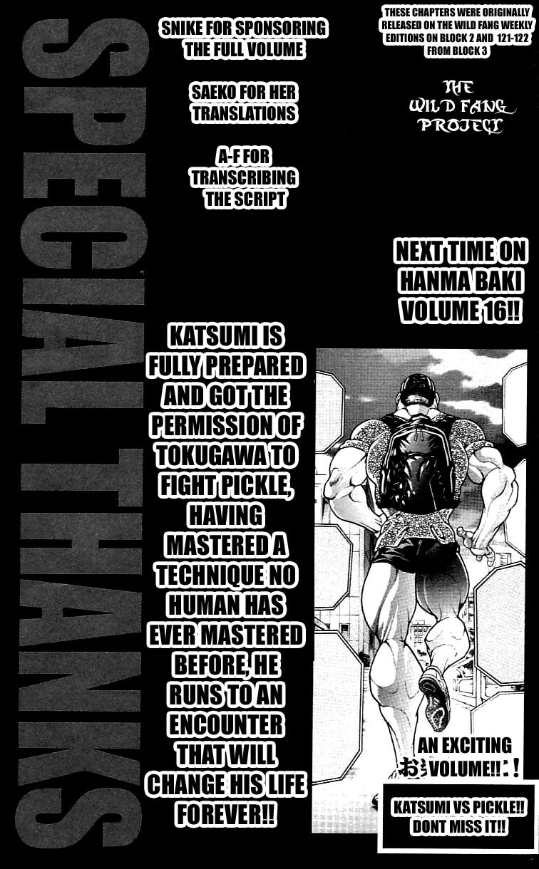 Hanma Baki Vol.15 Chapter 122 page 17 - Vol.15 Chapter 122: Getting Ready for the Battle Against Pickle