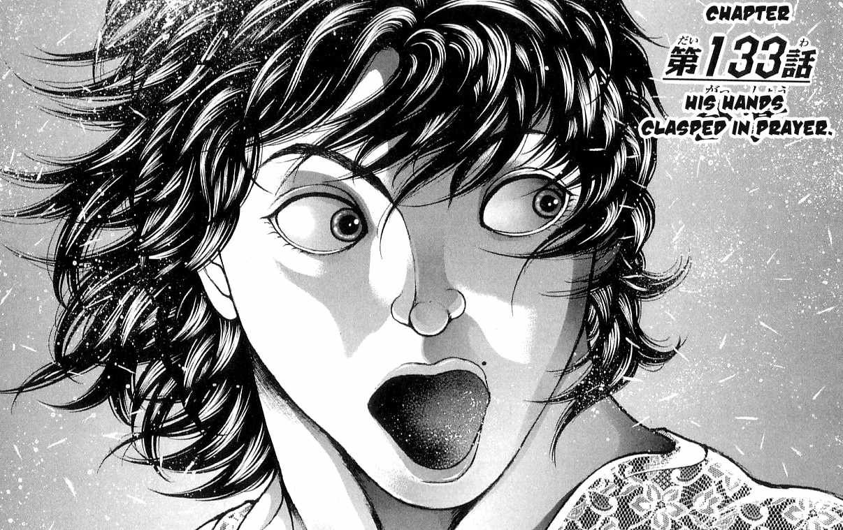 Hanma Baki Chapter 17.133 page 1 - Vol.17 Chapter 133: His hands clasped in prayer