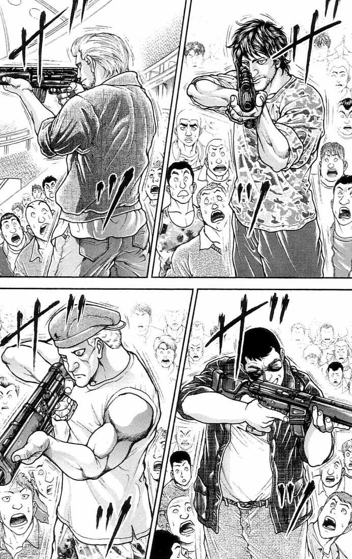 Hanma Baki Chapter 17.133 page 10 - Vol.17 Chapter 133: His hands clasped in prayer