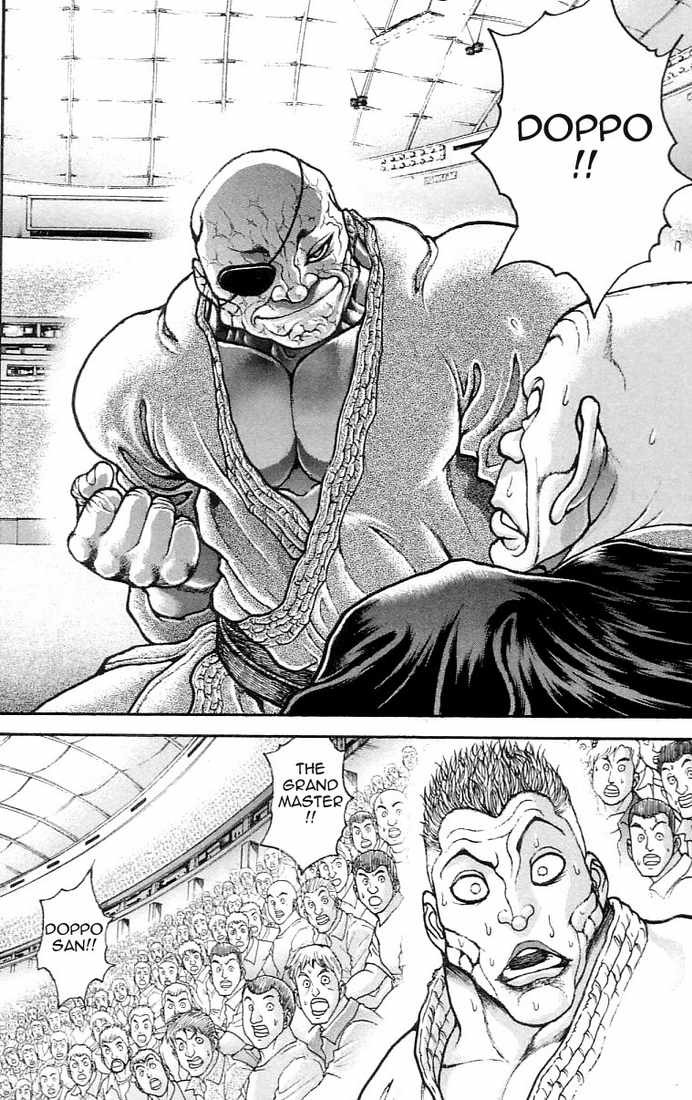 Hanma Baki Chapter 17.133 page 12 - Vol.17 Chapter 133: His hands clasped in prayer