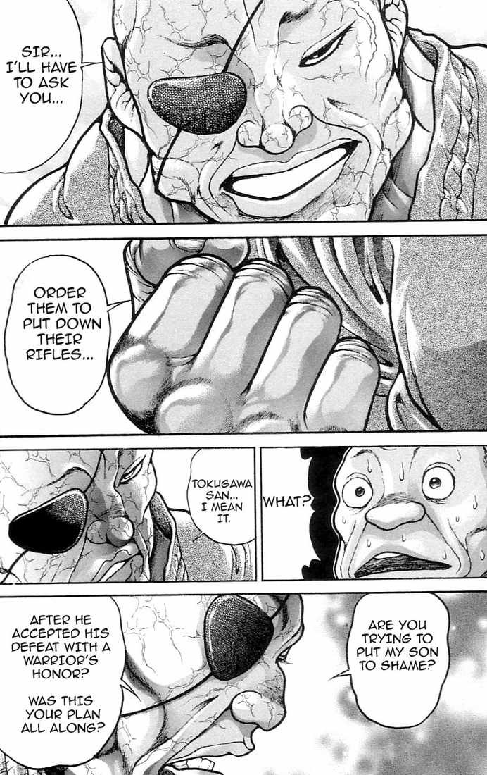 Hanma Baki Chapter 17.133 page 13 - Vol.17 Chapter 133: His hands clasped in prayer