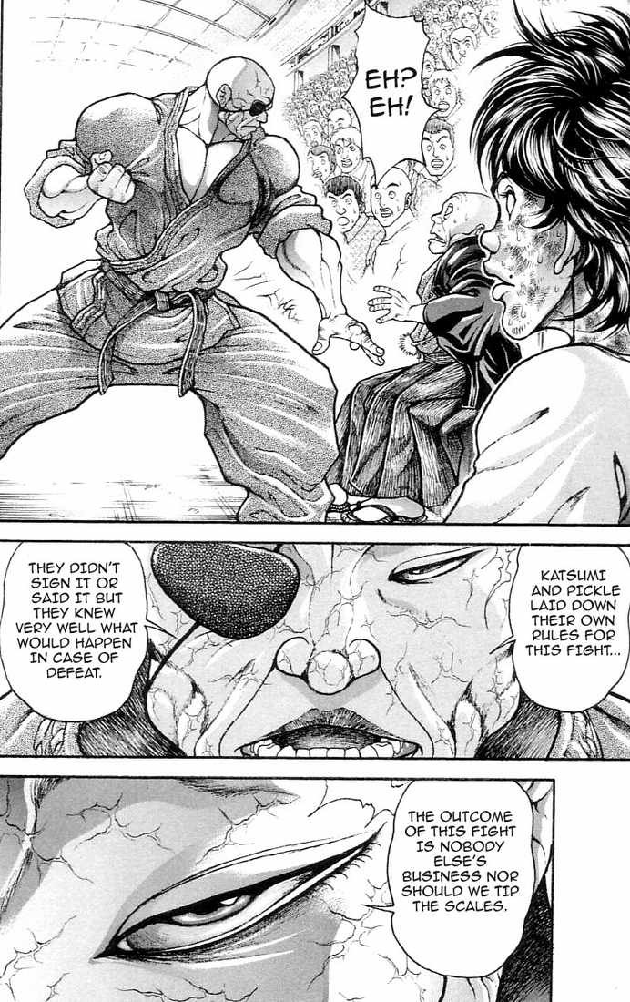 Hanma Baki Chapter 17.133 page 14 - Vol.17 Chapter 133: His hands clasped in prayer