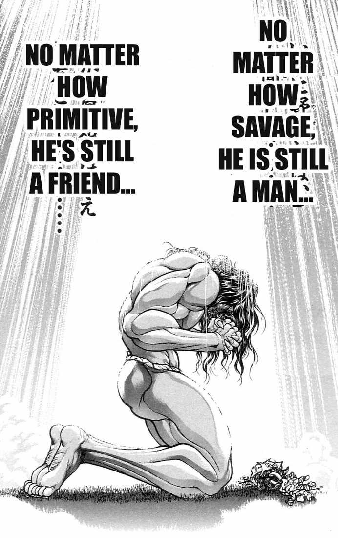 Hanma Baki Chapter 17.133 page 20 - Vol.17 Chapter 133: His hands clasped in prayer