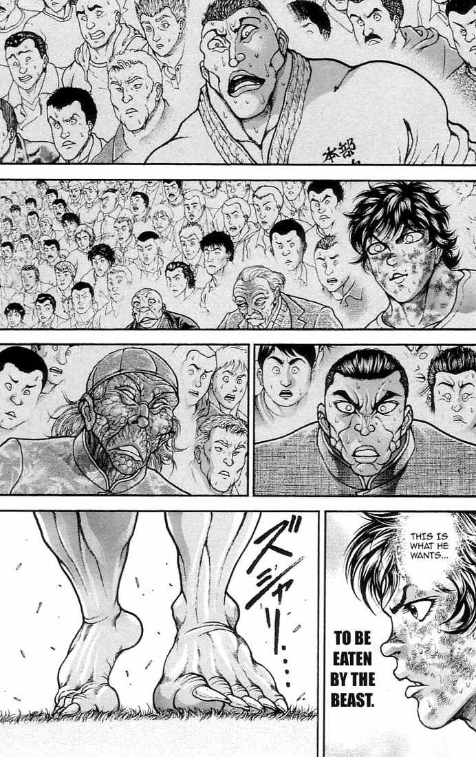 Hanma Baki Chapter 17.133 page 7 - Vol.17 Chapter 133: His hands clasped in prayer
