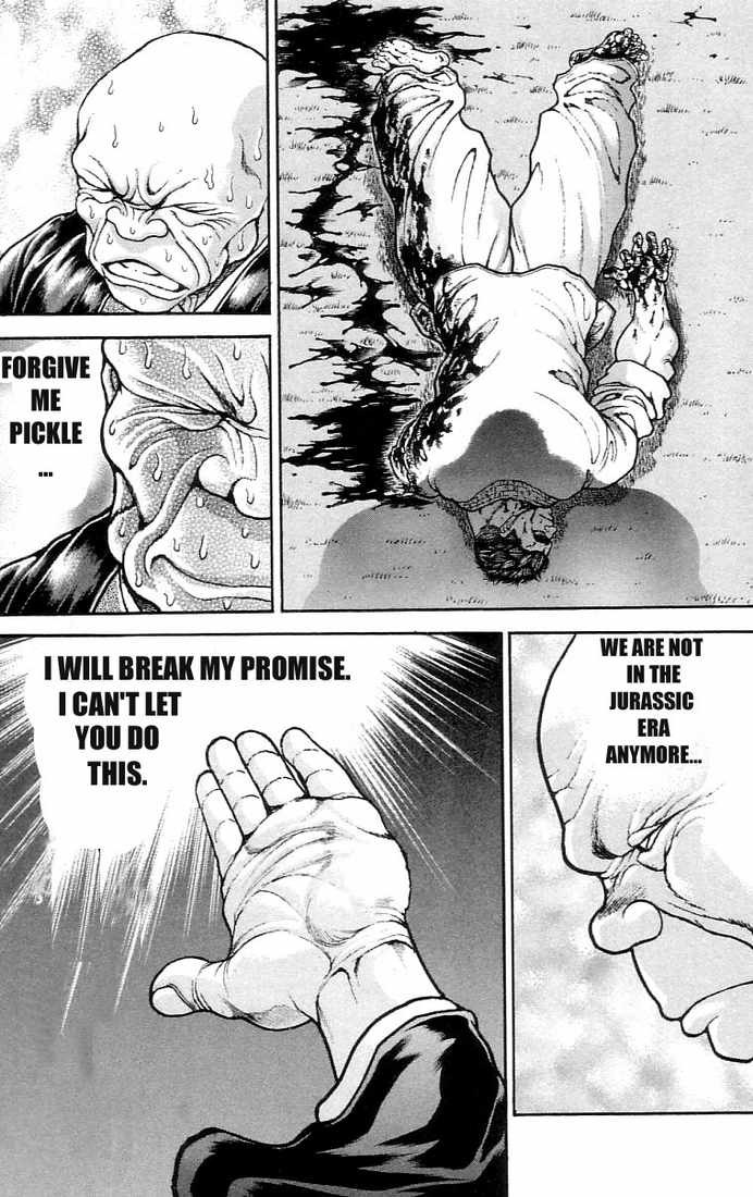 Hanma Baki Chapter 17.133 page 9 - Vol.17 Chapter 133: His hands clasped in prayer