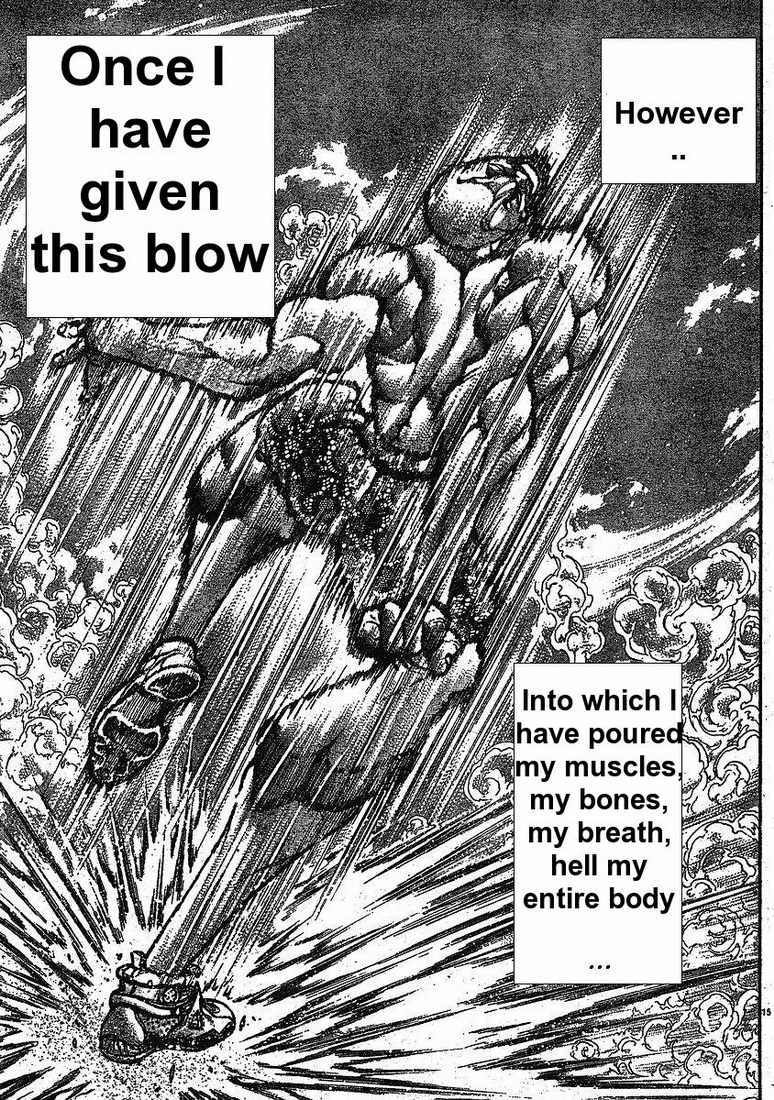 Hanma Baki Chapter 18.142 page 15 - Vol.18 Chapter 142: Strongest Blow