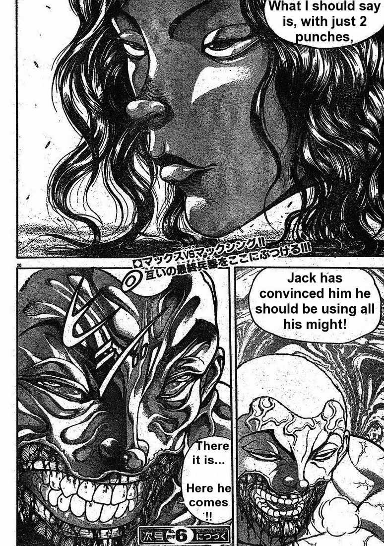 Hanma Baki Chapter 18.142 page 20 - Vol.18 Chapter 142: Strongest Blow