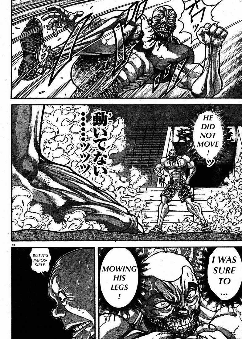 Hanma Baki Chapter 18.145 page 19 - Vol.18 Chapter 145: Flexibility