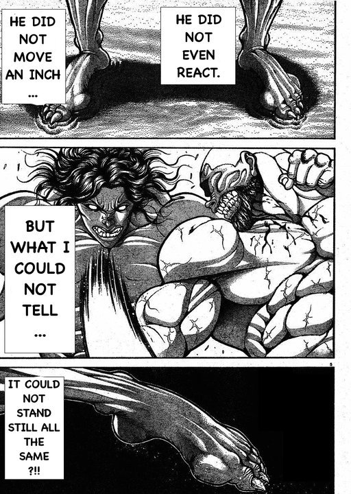 Hanma Baki Chapter 18.146 page 5 - Vol.18 Chapter 146: Reflexes