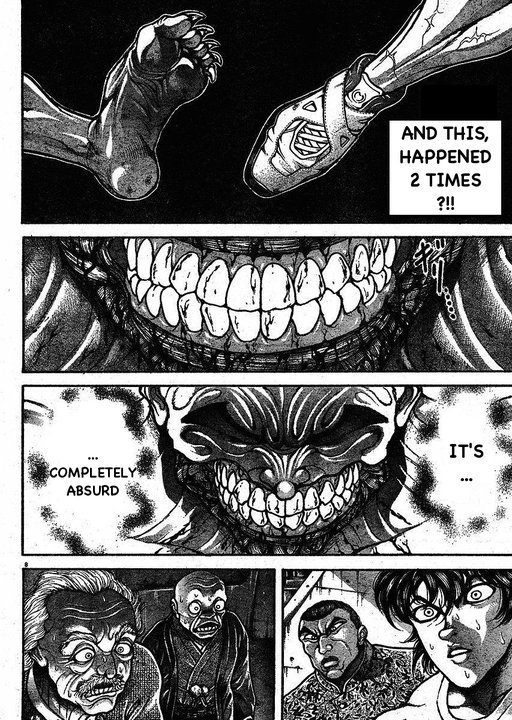 Hanma Baki Chapter 18.146 page 8 - Vol.18 Chapter 146: Reflexes