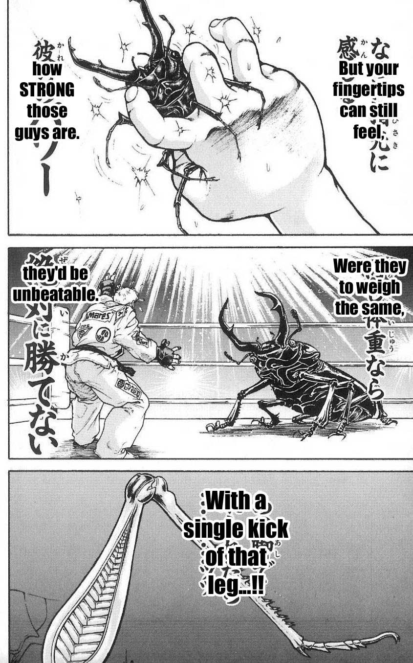 Hanma Baki Chapter 2.8 page 16 - Vol.2 Chapter 8: The Battle Begins