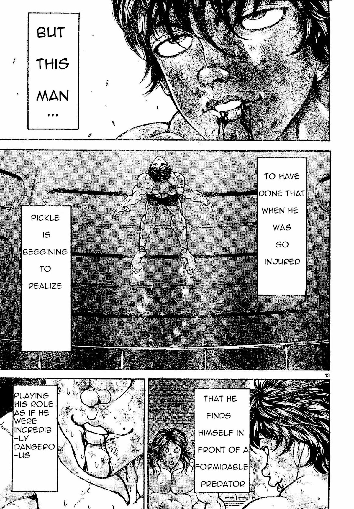 Hanma Baki Chapter 20.162 page 12 - Vol.20 Chapter 162: Weak Food Strong Meat