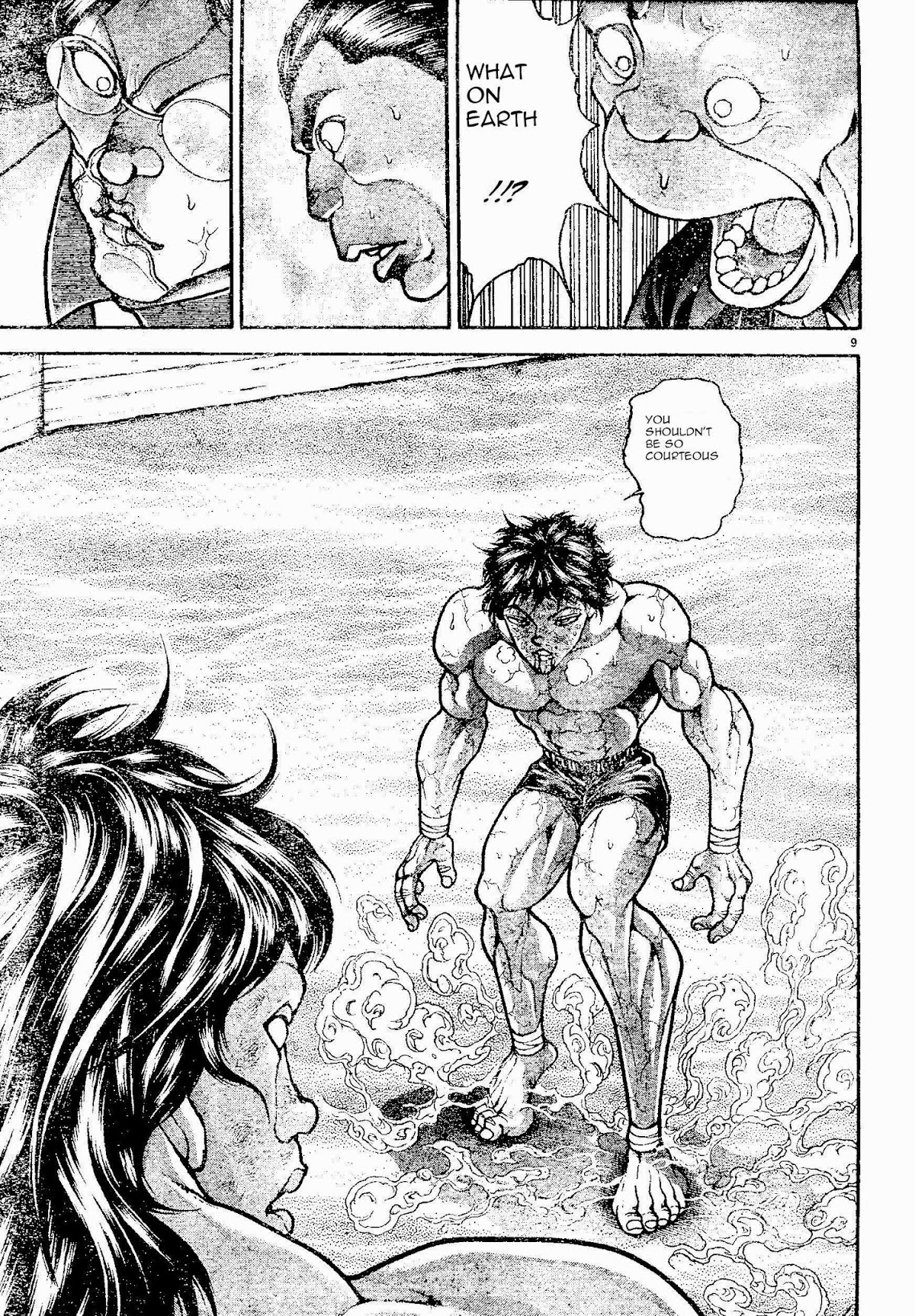 Hanma Baki Chapter 20.162 page 8 - Vol.20 Chapter 162: Weak Food Strong Meat