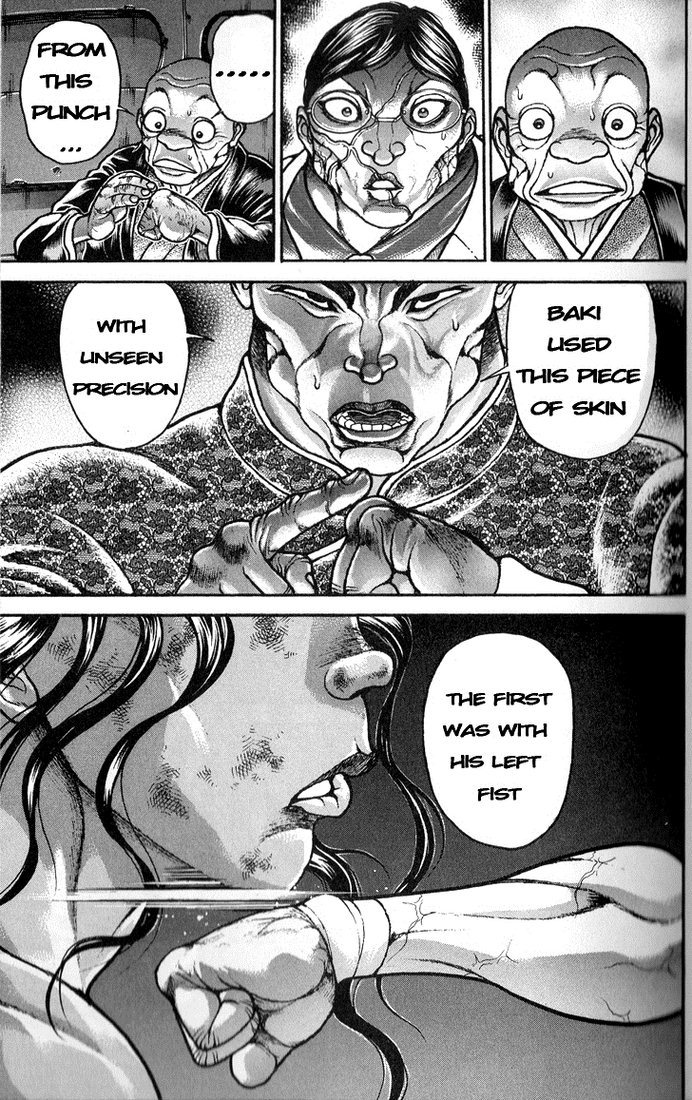 Hanma Baki Chapter 20.163 page 13 - Vol.20 Chapter 163: A piece of skin