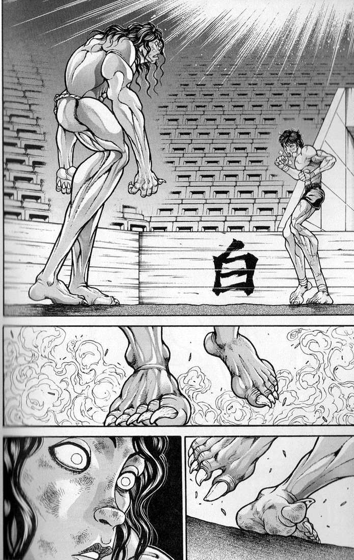 Hanma Baki Chapter 20.163 page 4 - Vol.20 Chapter 163: A piece of skin