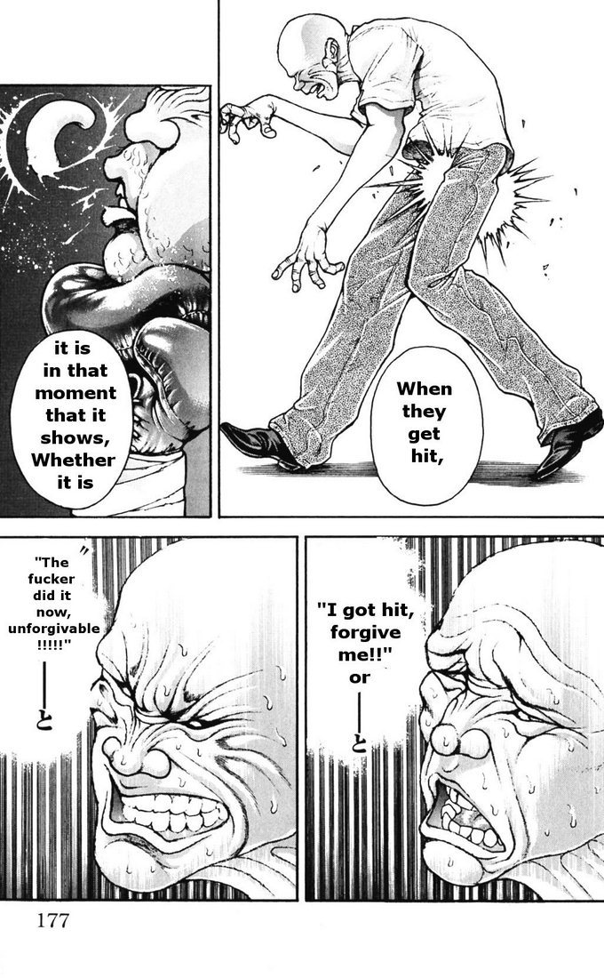 Hanma Baki Chapter 21.174 page 17 - Vol.21 Chapter 174: The Pain