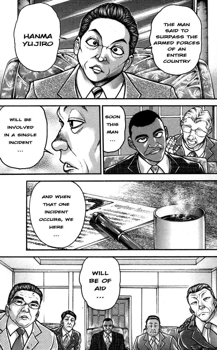 Hanma Baki Chapter 25.203 page 13 - Vol.25 Chapter 203: The Emergency of Yuji to the press