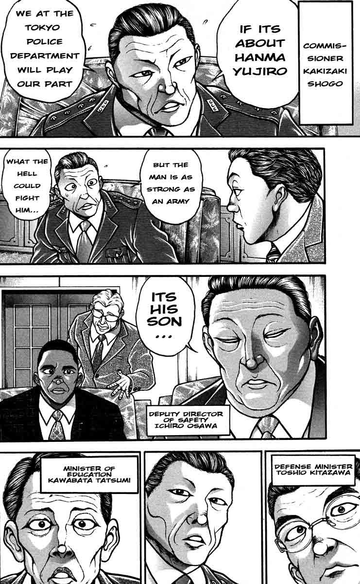 Hanma Baki Chapter 25.203 page 14 - Vol.25 Chapter 203: The Emergency of Yuji to the press