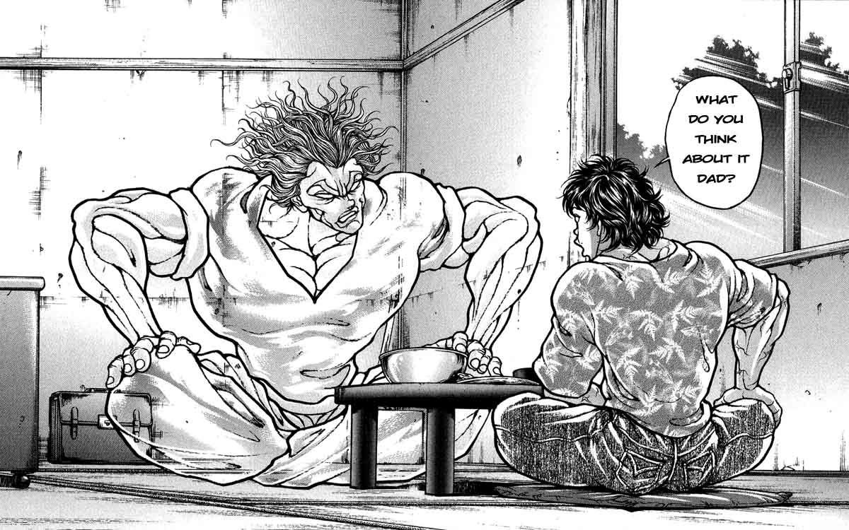 Hanma Baki Chapter 25.207 page 8 - Vol.25 Chapter 207: Home Cooking