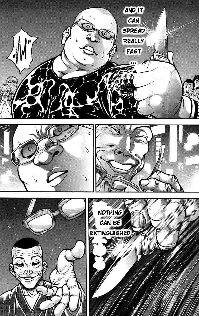 Hanma Baki Chapter 25.208 page 14 - Vol.25 Chapter 208: The Iron Rule of Fire