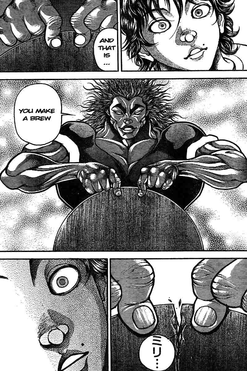 Hanma Baki Vol.27 Chapter 219 page 13 - Vol.27 Chapter 219: Angry Table Flip