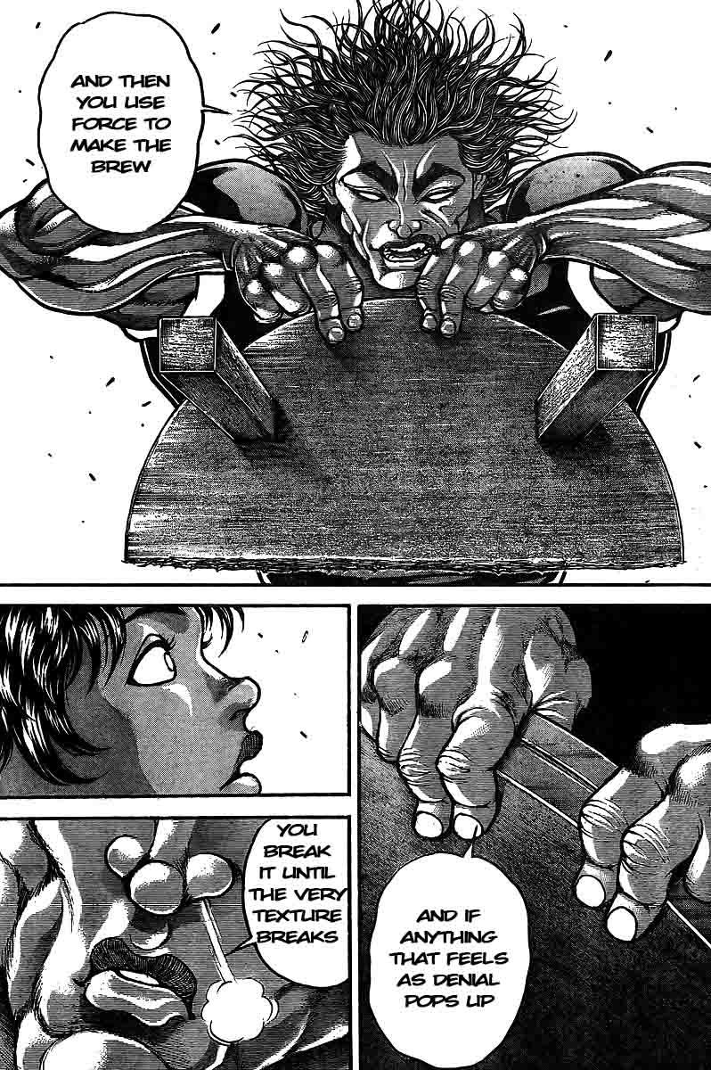 Hanma Baki Vol.27 Chapter 219 page 15 - Vol.27 Chapter 219: Angry Table Flip