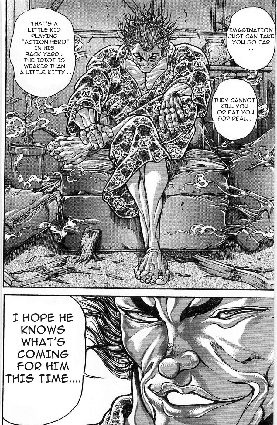 Hanma Baki Chapter 3.15 page 28 - Vol.3 Chapter 15: Devil Smile