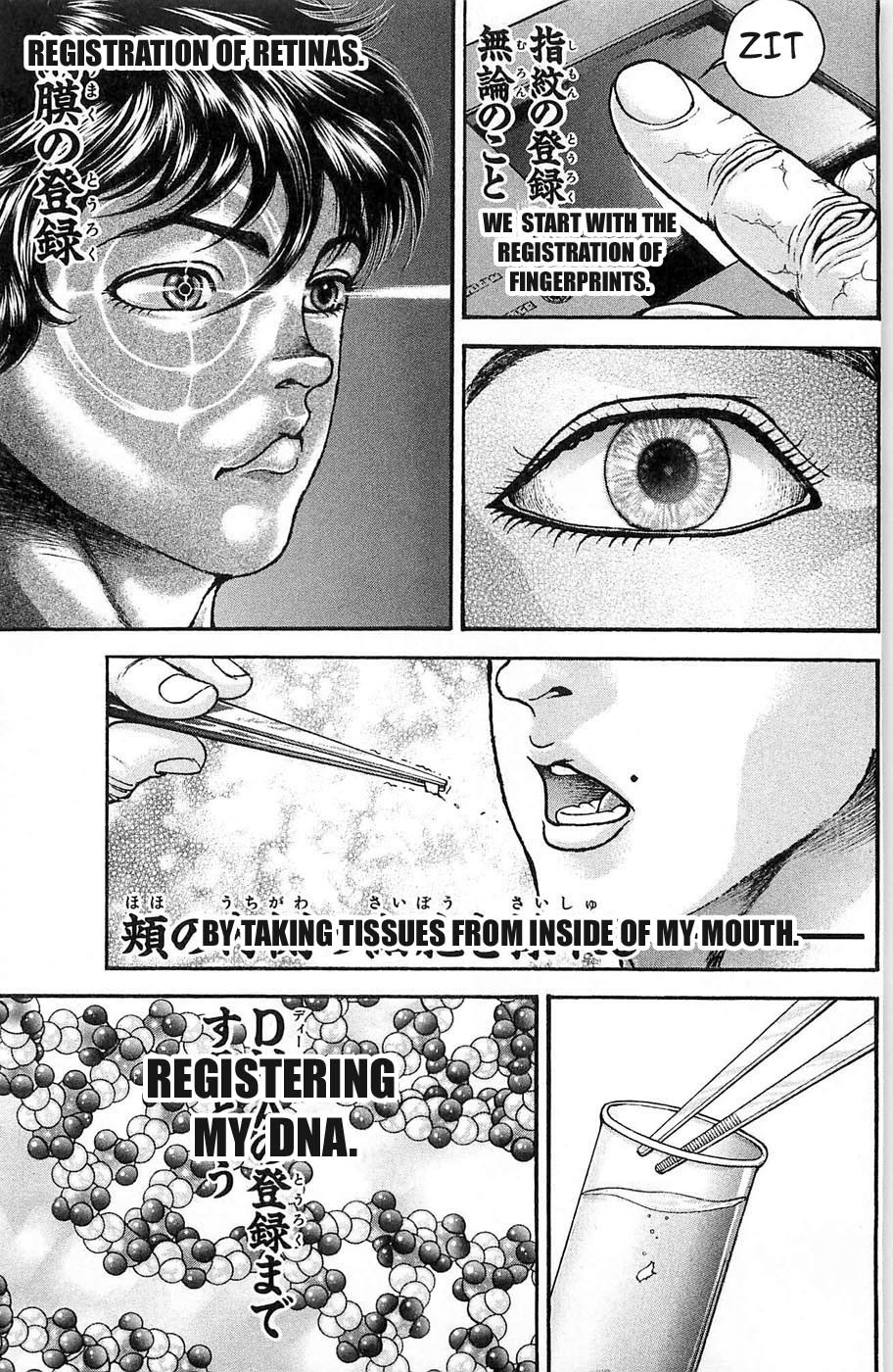 Hanma Baki Chapter 3.17 page 10 - Vol.3 Chapter 17: Reasoning