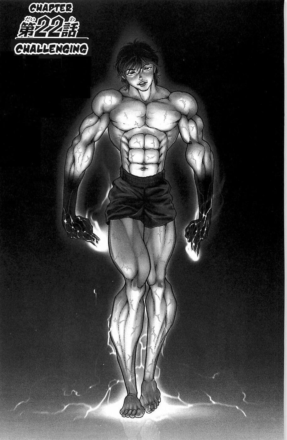 Hanma Baki Chapter 3.22 page 1 - Vol.3 Chapter 22: Challenging