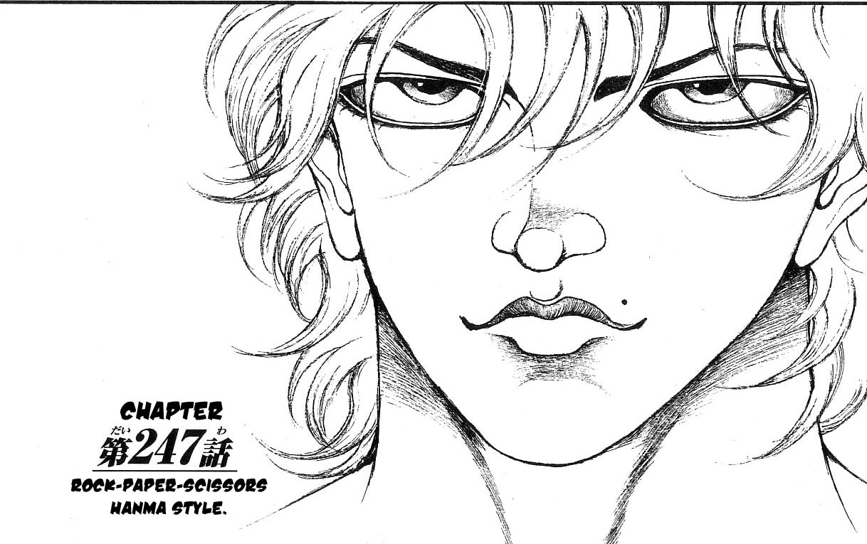 Hanma Baki Chapter 30.247 page 1 - Vol.30 Chapter 247: Rock-Paper-Scissors Hanma Style