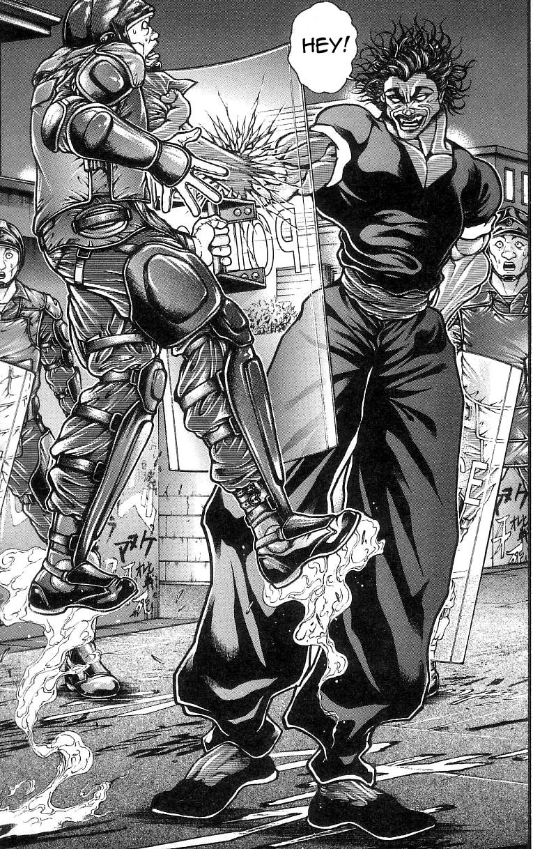 Hanma Baki Chapter 30.248 page 12 - Vol.30 Chapter 248: The Riot Team Report