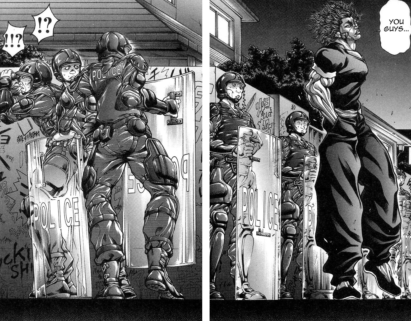 Hanma Baki Chapter 30.248 page 8 - Vol.30 Chapter 248: The Riot Team Report