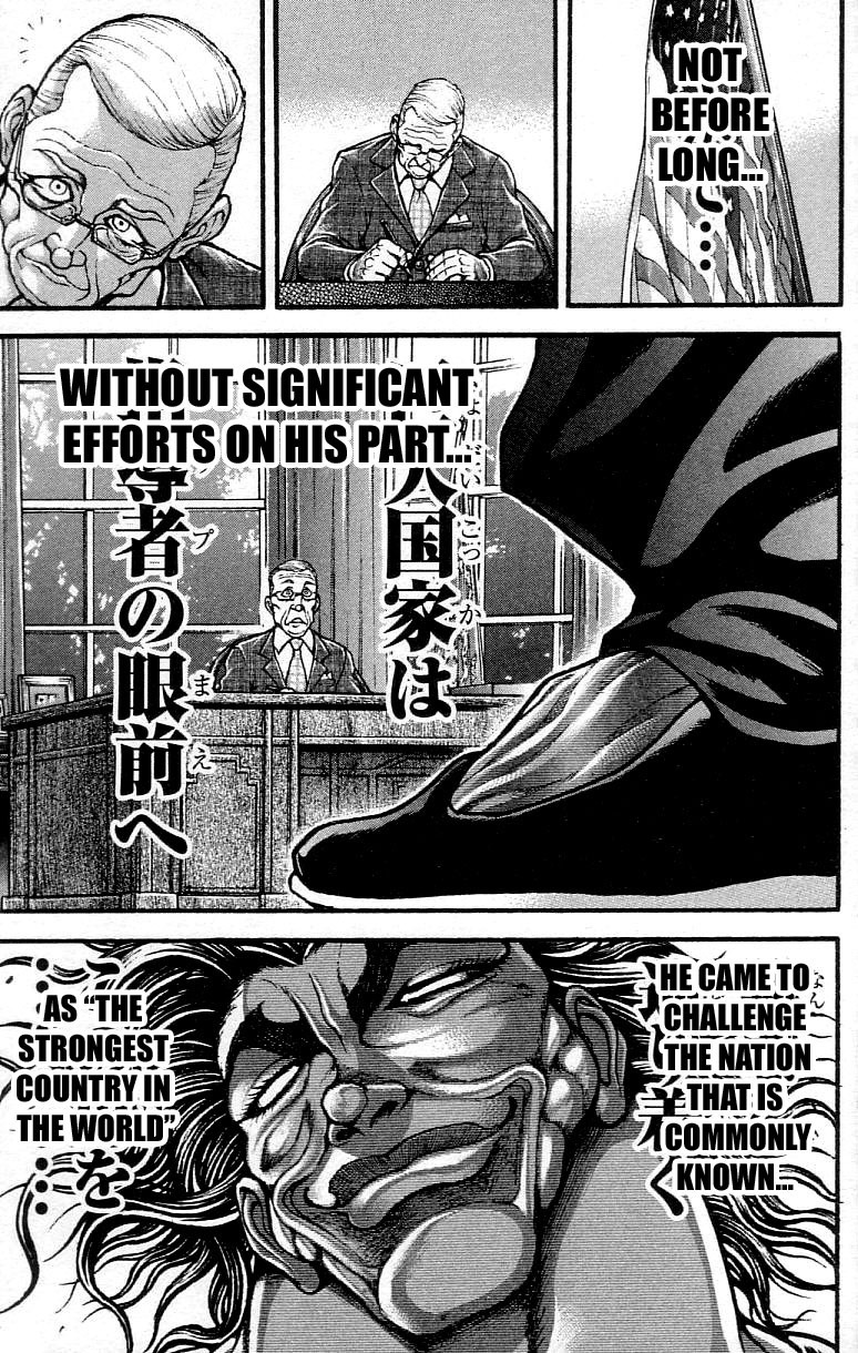 Hanma Baki Chapter 37.306 page 15 - Vol.37 Chapter 306: Legendary Men, Face to Face!!