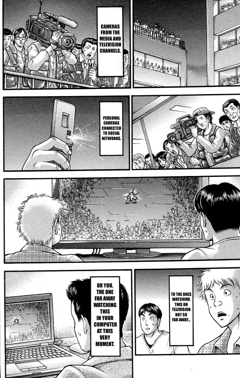 Hanma Baki Chapter 37.307 page 11 - Vol.37 Chapter 307: My Fist Landing A Clear Message
