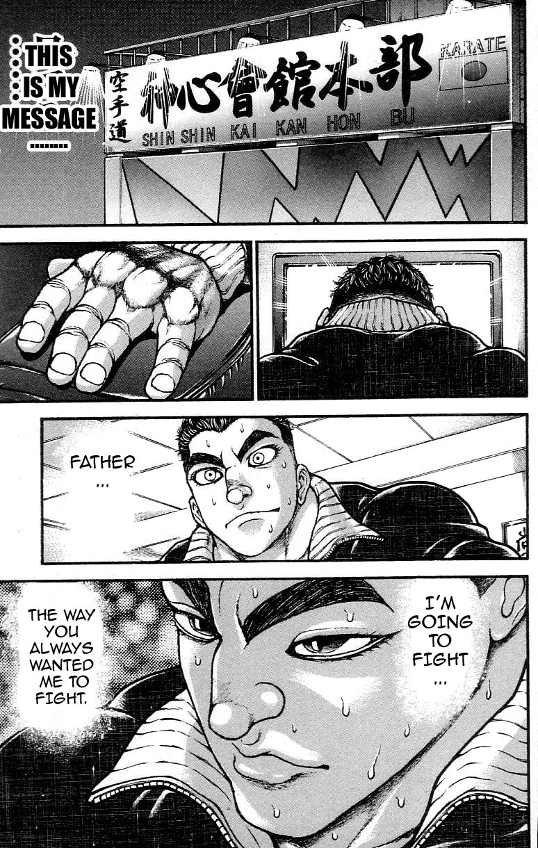 Hanma Baki Chapter 37.307 page 12 - Vol.37 Chapter 307: My Fist Landing A Clear Message