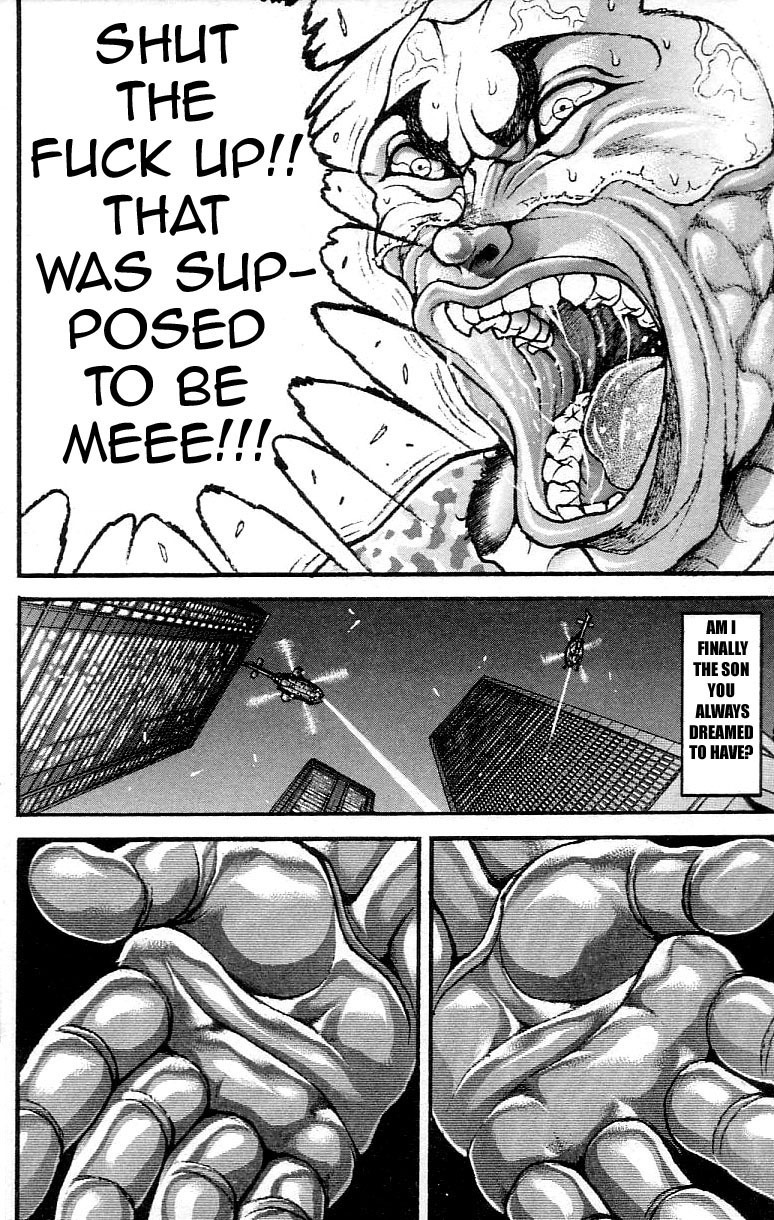 Hanma Baki Chapter 37.307 page 15 - Vol.37 Chapter 307: My Fist Landing A Clear Message