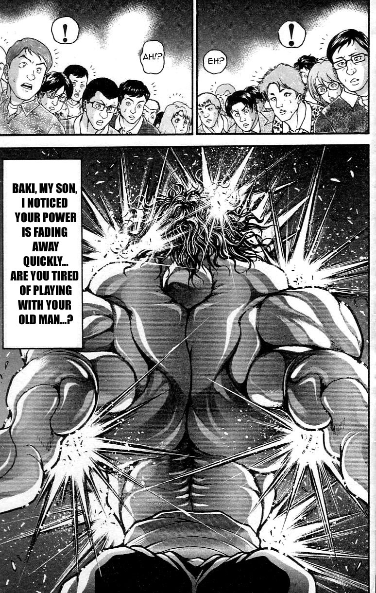 Hanma Baki Chapter 37.307 page 16 - Vol.37 Chapter 307: My Fist Landing A Clear Message