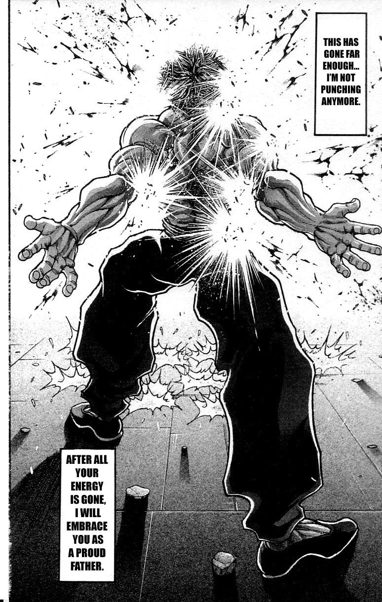 Hanma Baki Chapter 37.307 page 17 - Vol.37 Chapter 307: My Fist Landing A Clear Message