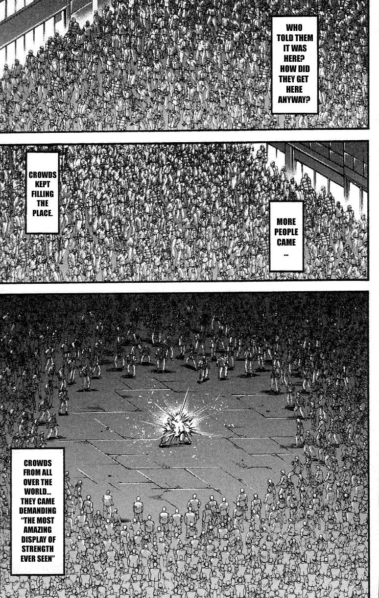 Hanma Baki Chapter 37.307 page 3 - Vol.37 Chapter 307: My Fist Landing A Clear Message