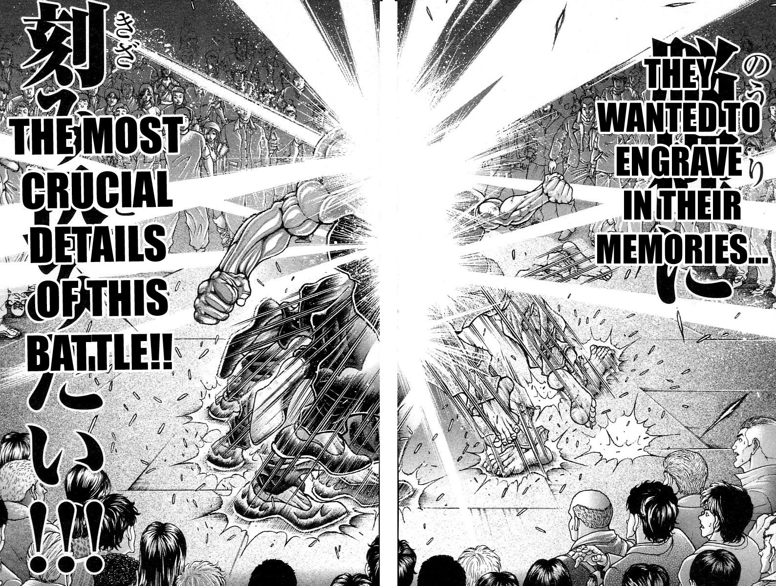 Hanma Baki Chapter 37.307 page 6 - Vol.37 Chapter 307: My Fist Landing A Clear Message