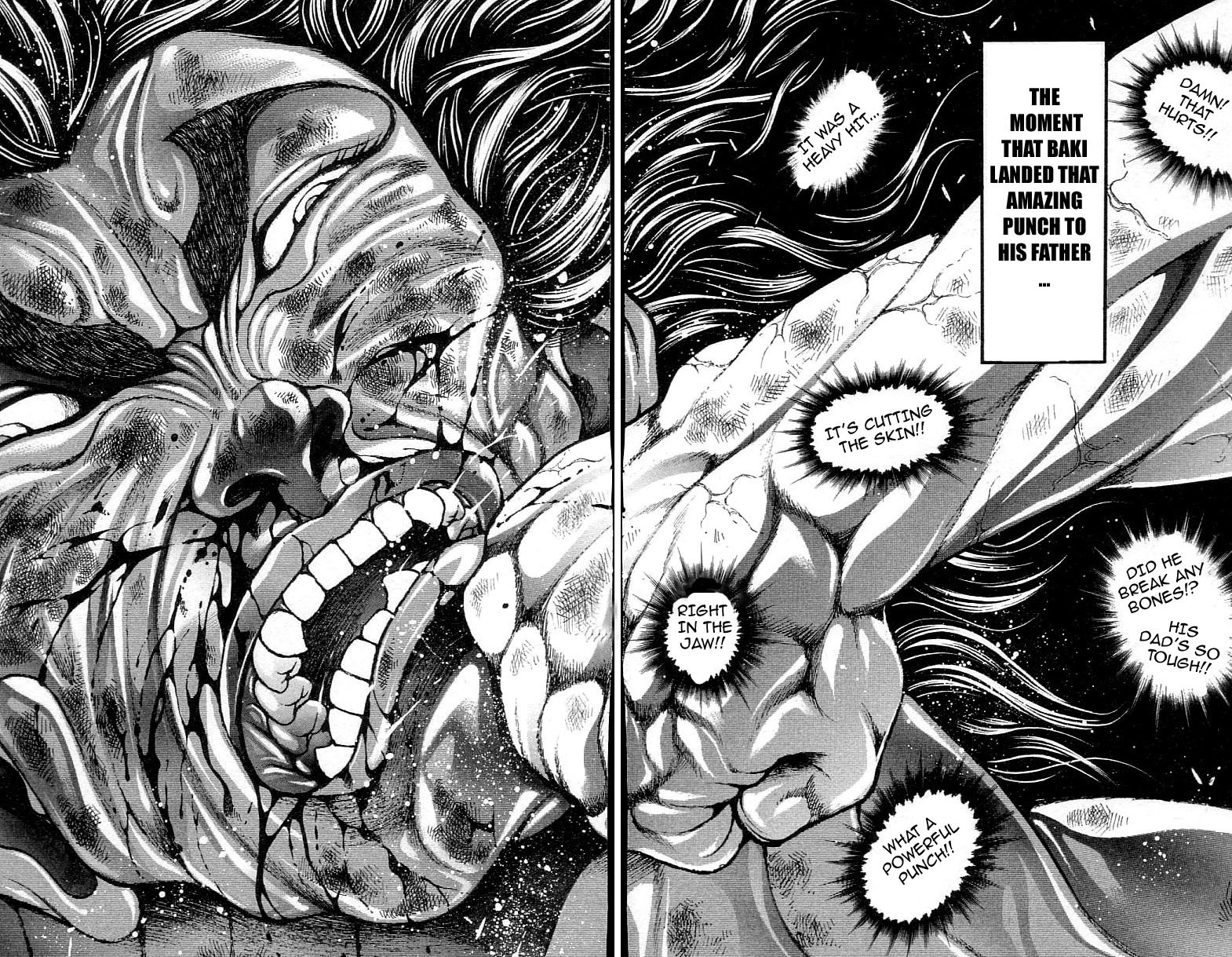 Hanma Baki Chapter 37.307 page 7 - Vol.37 Chapter 307: My Fist Landing A Clear Message