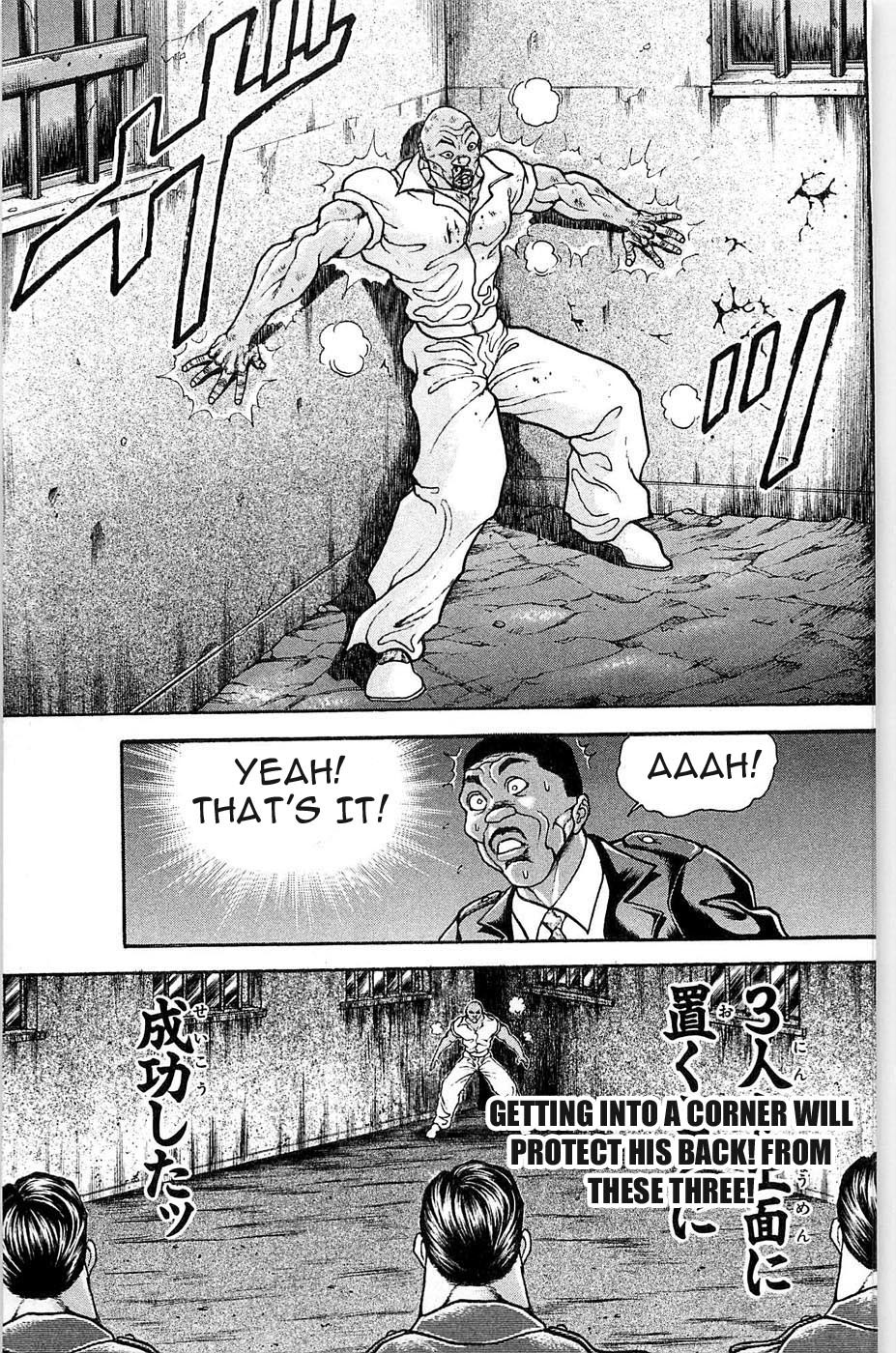 Hanma Baki Chapter 5.31 page 13 - Vol.5 Chapter 31: 1 Plus 1 Plus 1 Equals