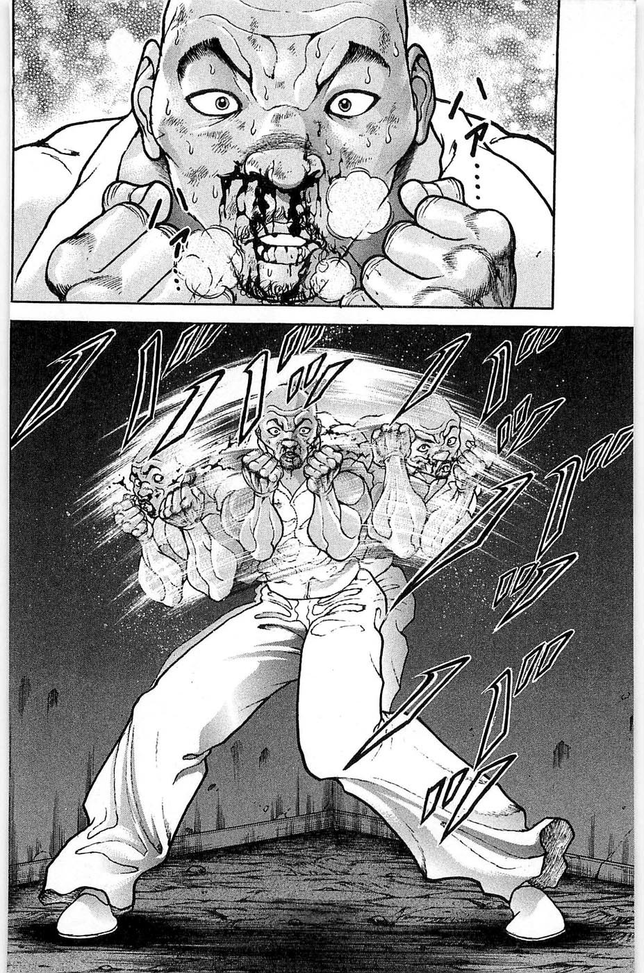 Hanma Baki Chapter 5.31 page 14 - Vol.5 Chapter 31: 1 Plus 1 Plus 1 Equals