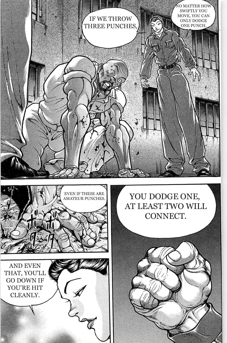 Hanma Baki Chapter 5.31 page 24 - Vol.5 Chapter 31: 1 Plus 1 Plus 1 Equals