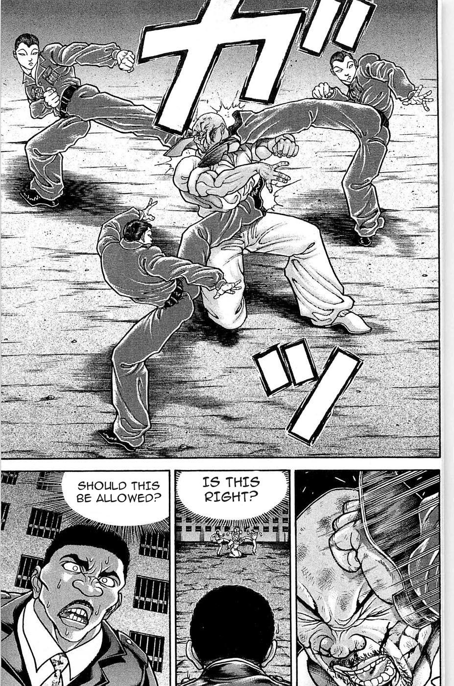 Hanma Baki Chapter 5.31 page 9 - Vol.5 Chapter 31: 1 Plus 1 Plus 1 Equals