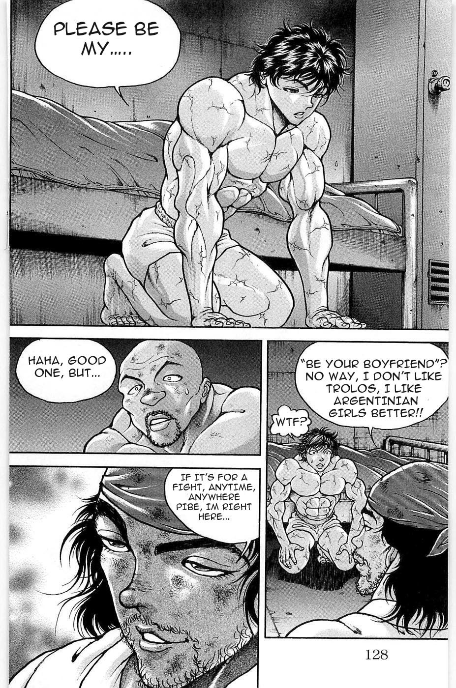 Hanma Baki Chapter 5.36 page 14 - Vol.5 Chapter 36: Oliva vs Guevara