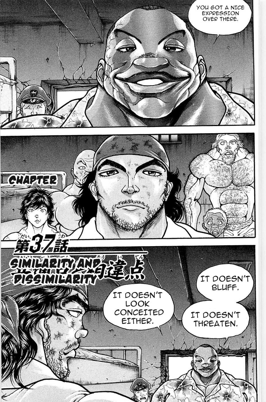 Hanma Baki Chapter 5.37 page 1 - Vol.5 Chapter 37: Similarity and Dissimilarity