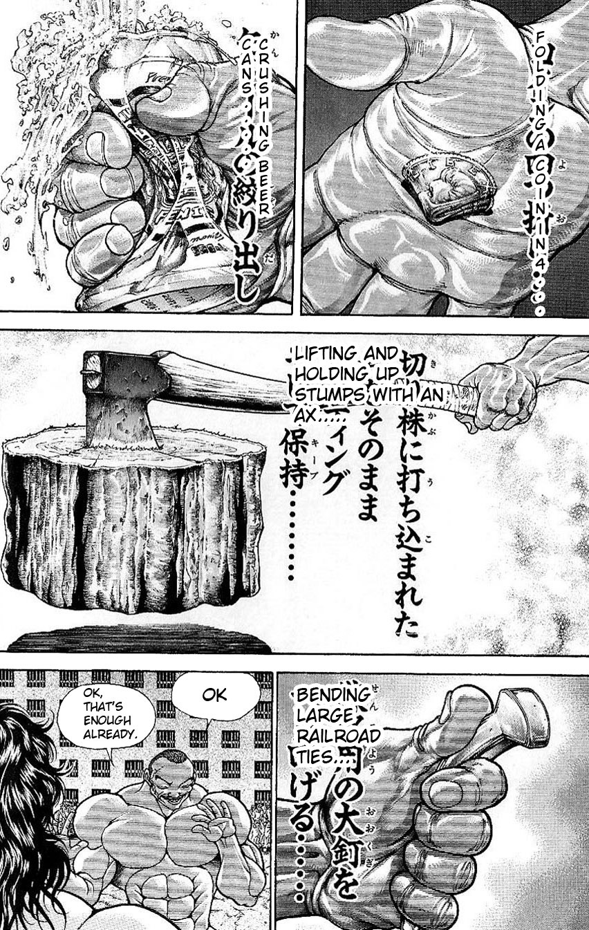 Hanma Baki Chapter 6.43 page 10 - Vol.6 Chapter 43: Small Actions and Great Determination