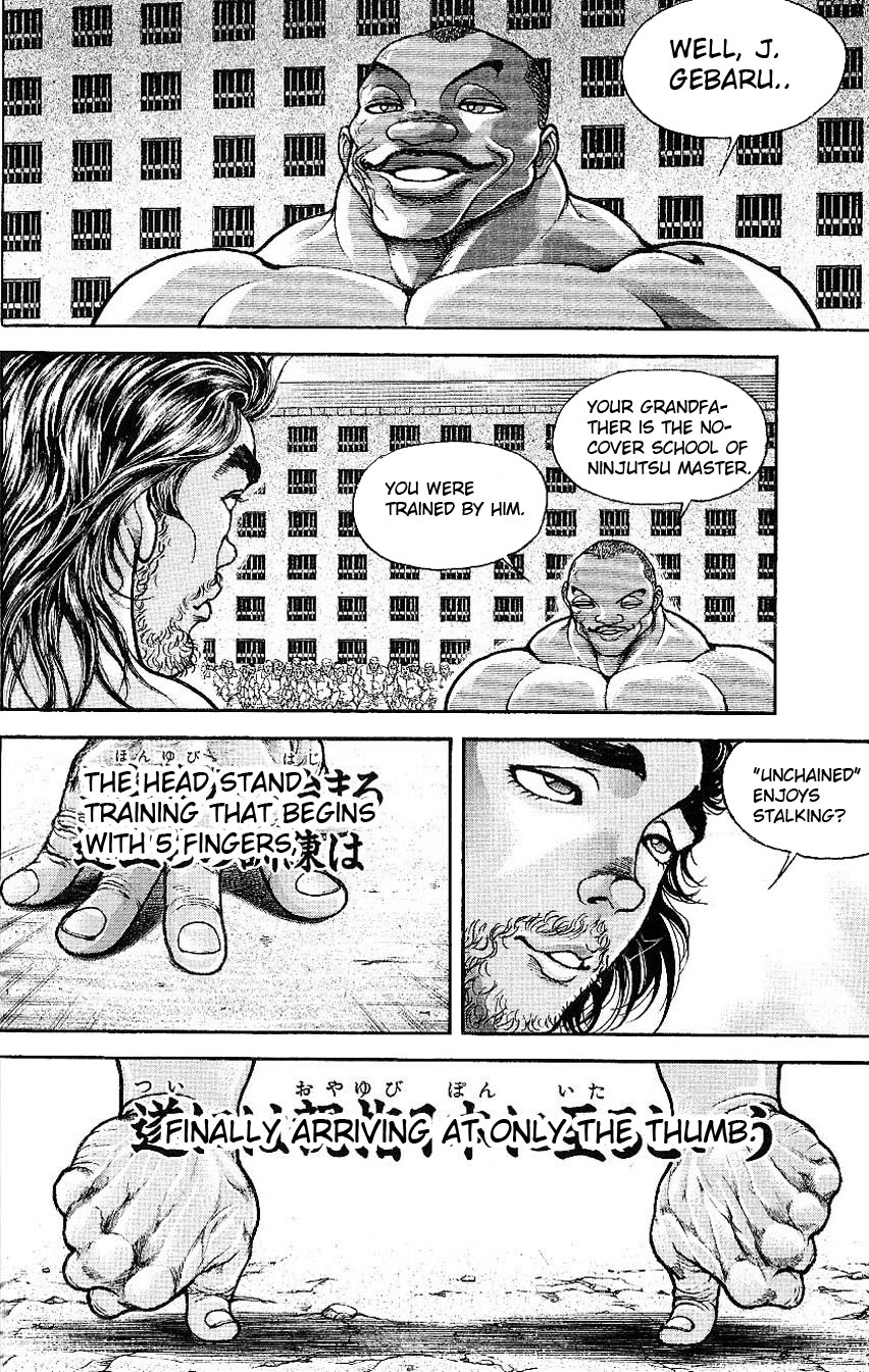 Hanma Baki Chapter 6.43 page 8 - Vol.6 Chapter 43: Small Actions and Great Determination