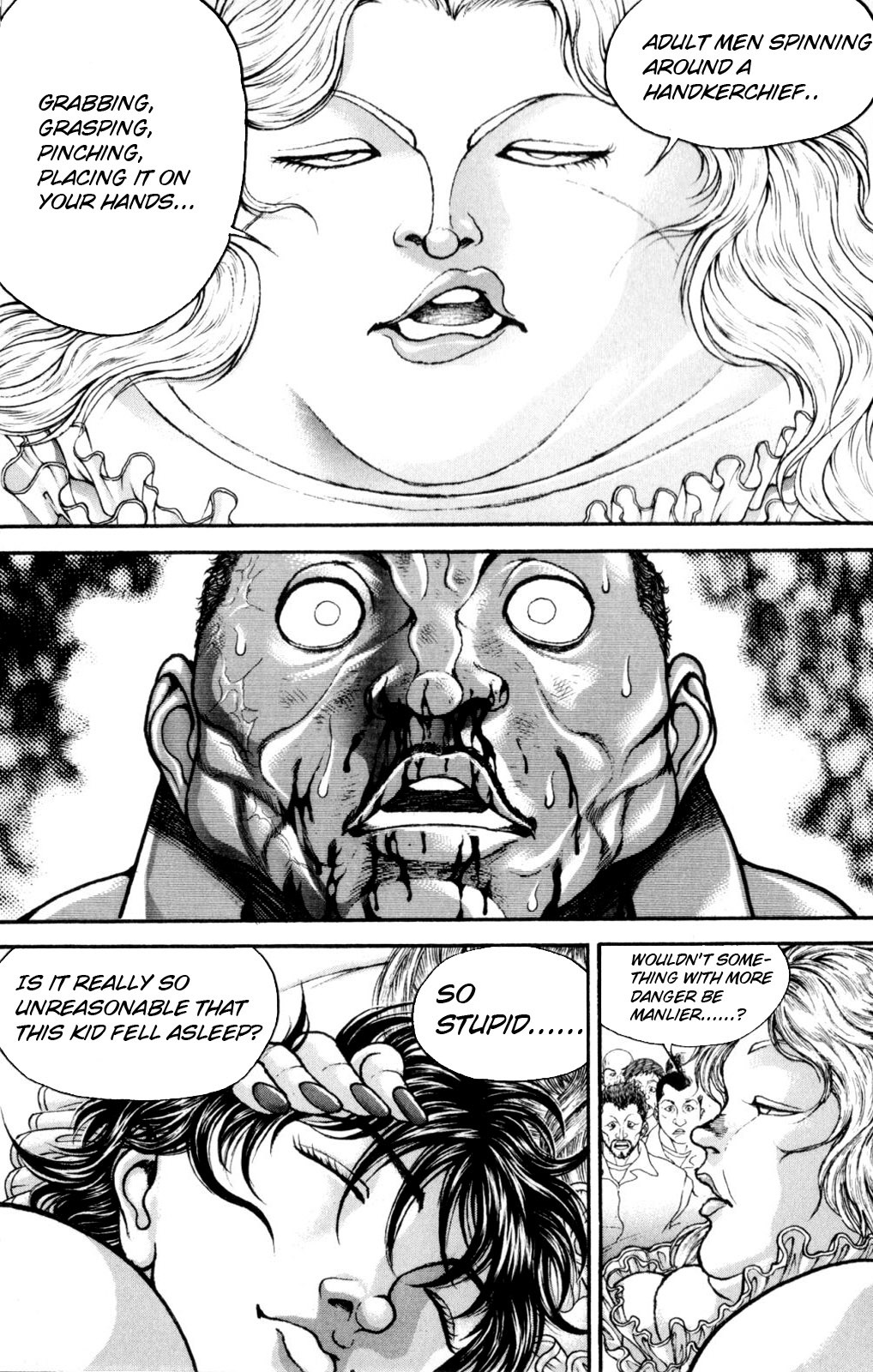 Hanma Baki Chapter 7.47 page 12 - Vol.7 Chapter 47: Destroyed